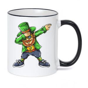 St Patricks Day Dabbing Leprechaun Dab 11oz Black Color Changing Mug