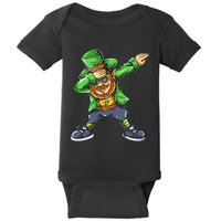 St Patricks Day Dabbing Leprechaun Dab Baby Bodysuit