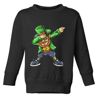 St Patricks Day Dabbing Leprechaun Dab Toddler Sweatshirt
