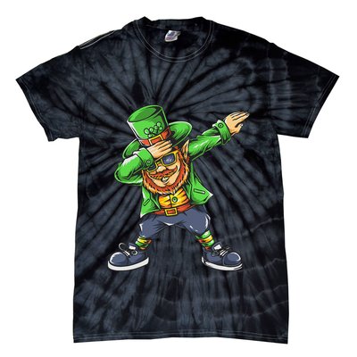 St Patricks Day Dabbing Leprechaun Dab Tie-Dye T-Shirt