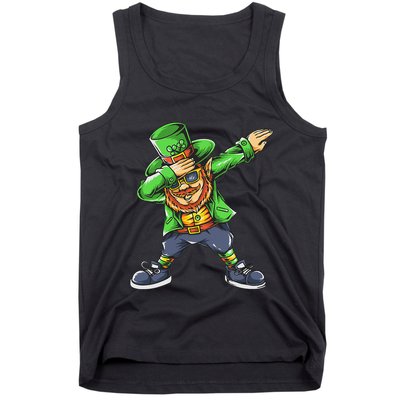 St Patricks Day Dabbing Leprechaun Dab Tank Top