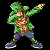 St Patricks Day Dabbing Leprechaun Dab Tank Top