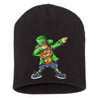 St Patricks Day Dabbing Leprechaun Dab Short Acrylic Beanie