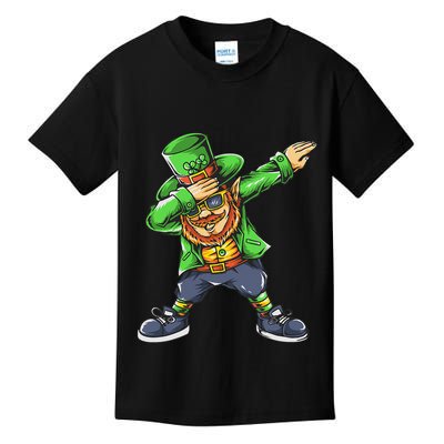 St Patricks Day Dabbing Leprechaun Dab Kids T-Shirt
