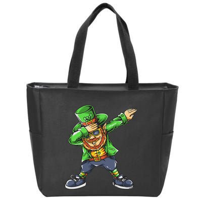 St Patricks Day Dabbing Leprechaun Dab Zip Tote Bag