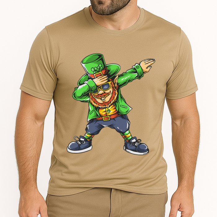 St Patricks Day Dabbing Leprechaun Dab Performance Shirt