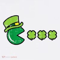 St Patricks Day Eating Shamrock Retro Gamer Cool Comfort Performance Bucket Hat