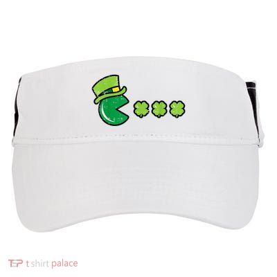 St Patricks Day Eating Shamrock Retro Gamer Adult Drive Performance Visor