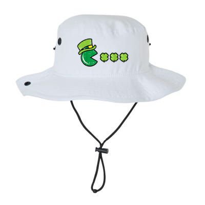 St Patricks Day Eating Shamrock Retro Gamer Bucket Hat