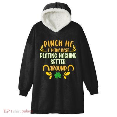 St Patricks Day Shamrock St Paddys Day Ireland Irish Hooded Wearable Blanket