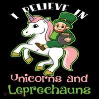 St PatrickS Day I Believe In Unicorns And Leprechauns Cool Gift Backpack