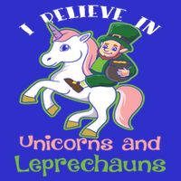 St PatrickS Day I Believe In Unicorns And Leprechauns Cool Gift Sustainable Beanie