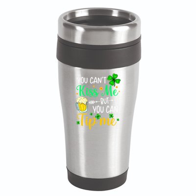 St Patrick's Day Lucky Shamrock Waitress Bartender Waiter 16oz Travel Tumbler