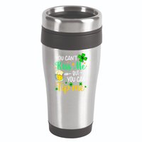 St Patrick's Day Lucky Shamrock Waitress Bartender Waiter 16oz Travel Tumbler