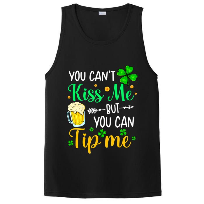 St Patrick's Day Lucky Shamrock Waitress Bartender Waiter PosiCharge Competitor Tank