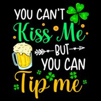 St Patrick's Day Lucky Shamrock Waitress Bartender Waiter PosiCharge Competitor Tank