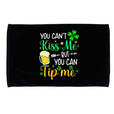 St Patrick's Day Lucky Shamrock Waitress Bartender Waiter Microfiber Hand Towel