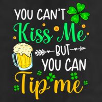 St Patrick's Day Lucky Shamrock Waitress Bartender Waiter Microfiber Hand Towel