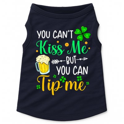 St Patrick's Day Lucky Shamrock Waitress Bartender Waiter Doggie Tank