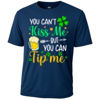 St Patrick's Day Lucky Shamrock Waitress Bartender Waiter Performance Shirt