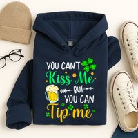 St Patrick's Day Lucky Shamrock Waitress Bartender Waiter Hoodie