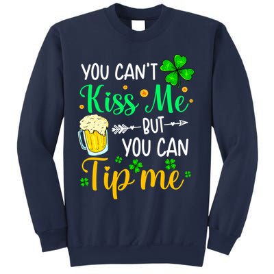 St Patrick's Day Lucky Shamrock Waitress Bartender Waiter Sweatshirt