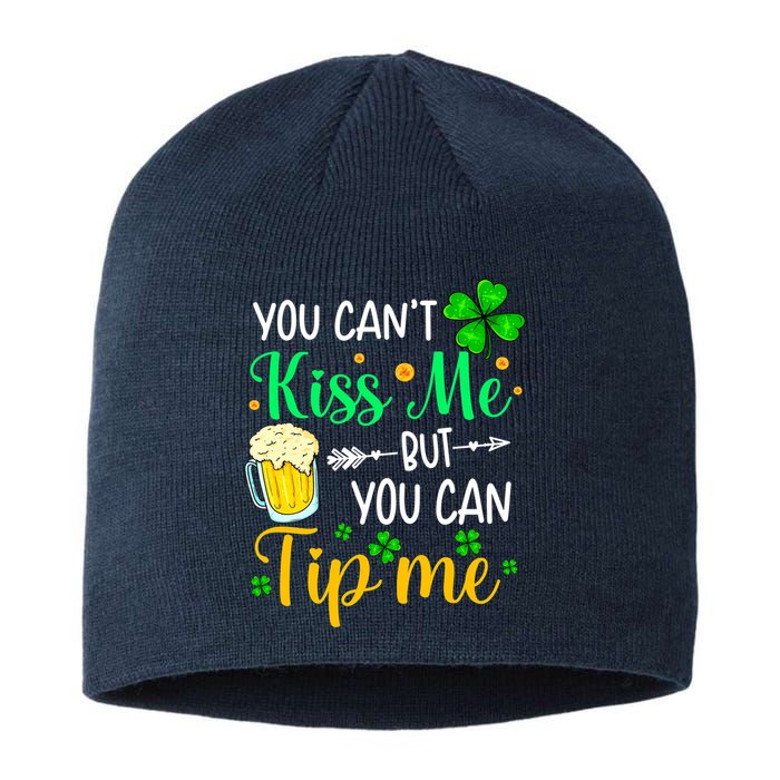 St Patrick's Day Lucky Shamrock Waitress Bartender Waiter Sustainable Beanie