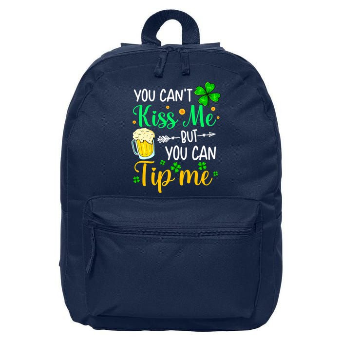 St Patrick's Day Lucky Shamrock Waitress Bartender Waiter 16 in Basic Backpack