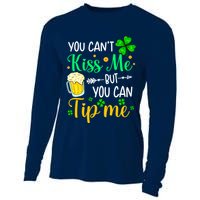 St Patrick's Day Lucky Shamrock Waitress Bartender Waiter Cooling Performance Long Sleeve Crew