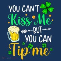 St Patrick's Day Lucky Shamrock Waitress Bartender Waiter Youth Performance Sprint T-Shirt
