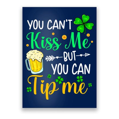 St Patrick's Day Lucky Shamrock Waitress Bartender Waiter Poster