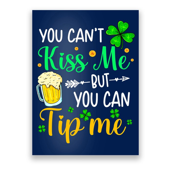 St Patrick's Day Lucky Shamrock Waitress Bartender Waiter Poster