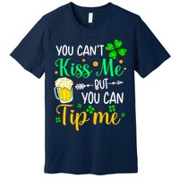 St Patrick's Day Lucky Shamrock Waitress Bartender Waiter Premium T-Shirt