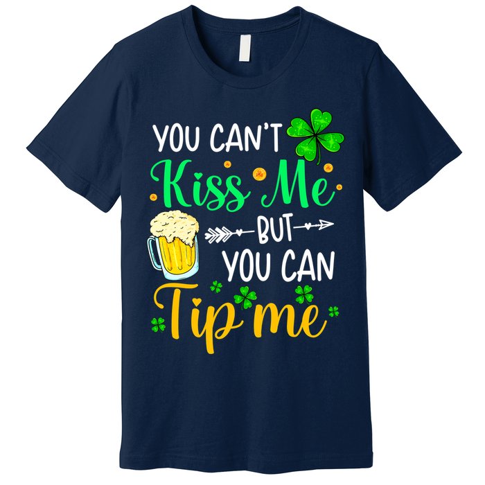 St Patrick's Day Lucky Shamrock Waitress Bartender Waiter Premium T-Shirt