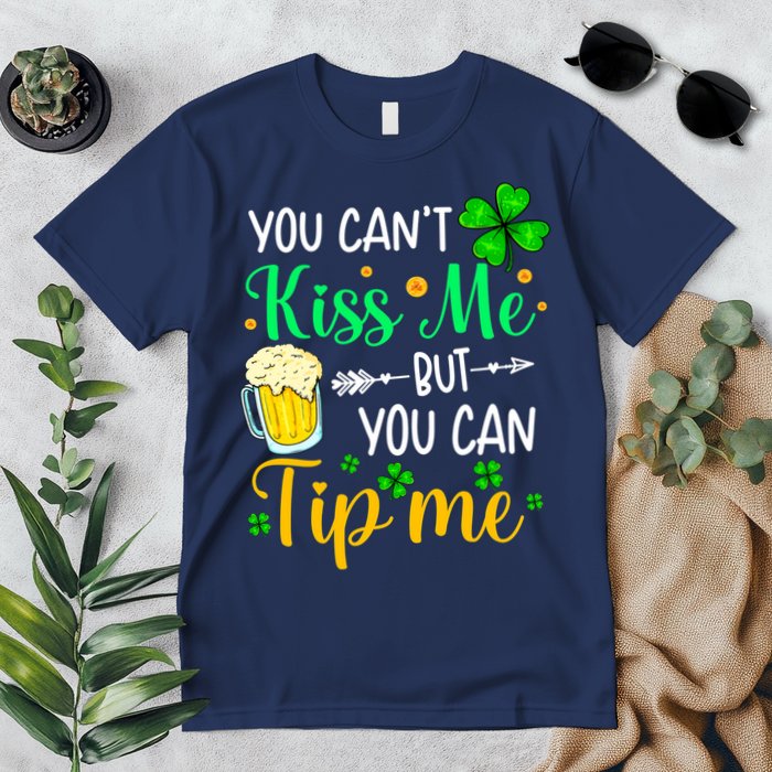 St Patrick's Day Lucky Shamrock Waitress Bartender Waiter Premium T-Shirt