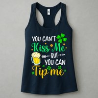 St Patrick's Day Lucky Shamrock Waitress Bartender Waiter Womens Tank Top