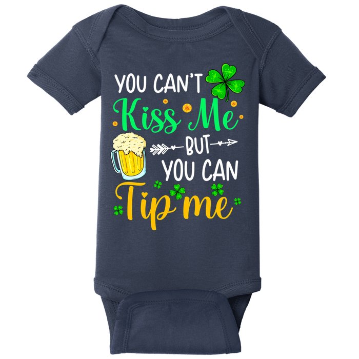 St Patrick's Day Lucky Shamrock Waitress Bartender Waiter Baby Bodysuit
