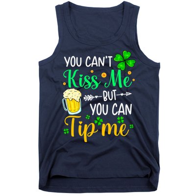 St Patrick's Day Lucky Shamrock Waitress Bartender Waiter Tank Top