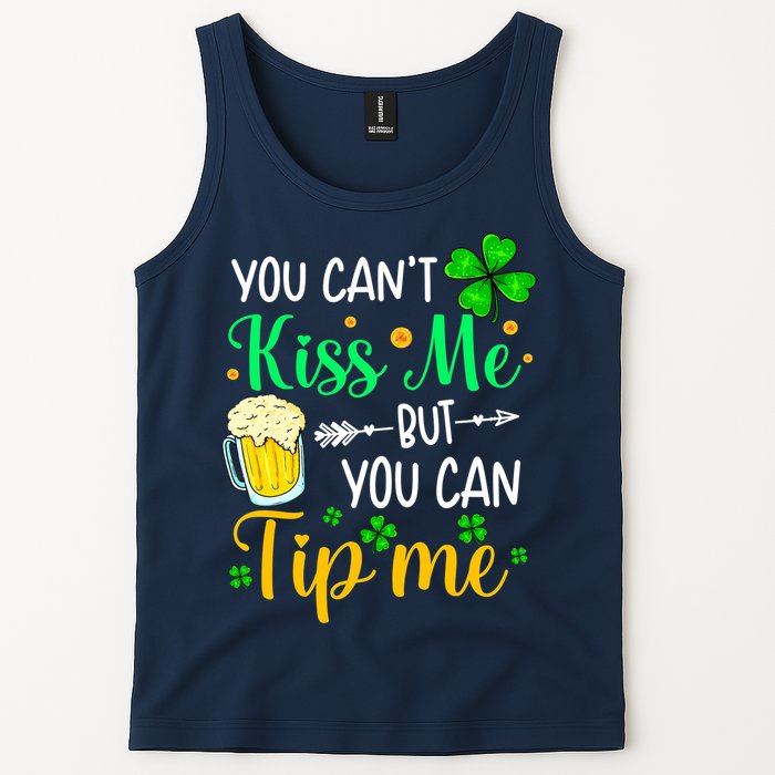 St Patrick's Day Lucky Shamrock Waitress Bartender Waiter Tank Top