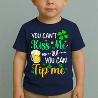 St Patrick's Day Lucky Shamrock Waitress Bartender Waiter Toddler T-Shirt
