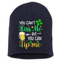 St Patrick's Day Lucky Shamrock Waitress Bartender Waiter Short Acrylic Beanie