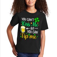 St Patrick's Day Lucky Shamrock Waitress Bartender Waiter Kids T-Shirt