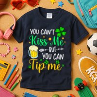 St Patrick's Day Lucky Shamrock Waitress Bartender Waiter Kids T-Shirt