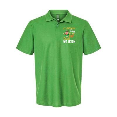 St Patricks Day Eat Drink And Be Irish Funny Leprechaun Polo