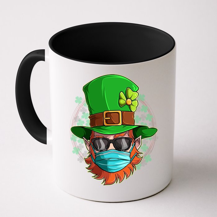 St Patricks Day Quarantined Masked Leprechaun Mug