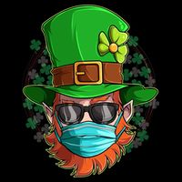 St Patricks Day Quarantined Masked Leprechaun Mug