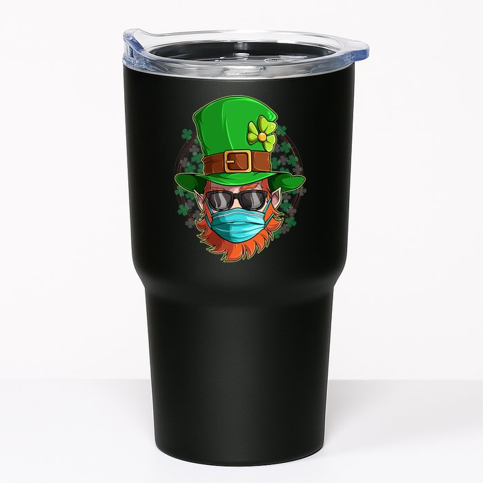 St Patricks Day Quarantined Masked Leprechaun Tumbler