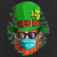 St Patricks Day Quarantined Masked Leprechaun Tumbler