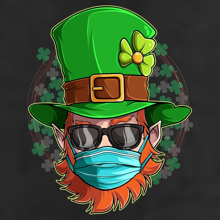St Patricks Day Quarantined Masked Leprechaun Tumbler