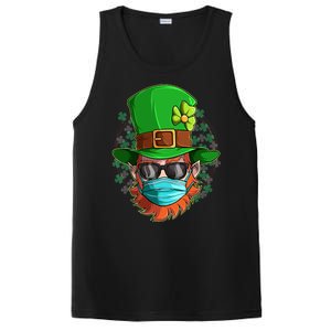 St Patricks Day Quarantined Masked Leprechaun PosiCharge Competitor Tank